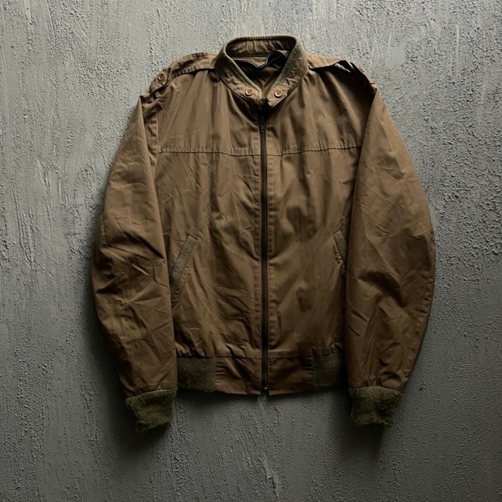 Vintage Harrington Jacket Medium Brown 1980s Military Euro